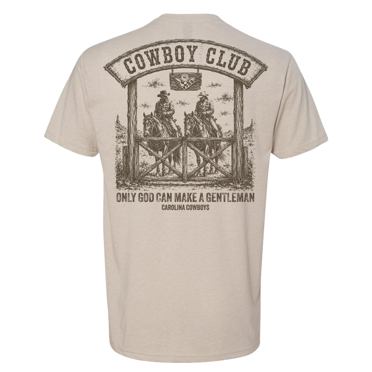 Cowboy Club Distressed Tee