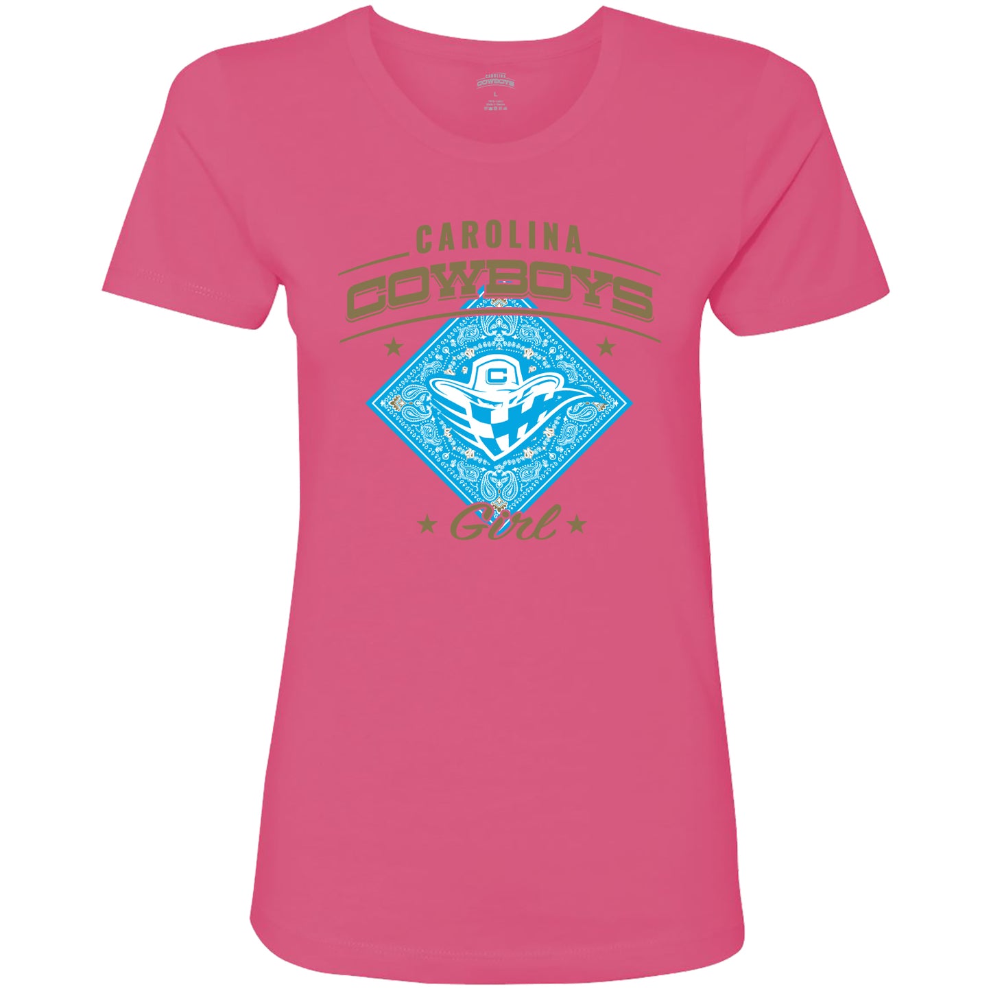 Ladies Carolina Cowboys Girl Tee - Pink