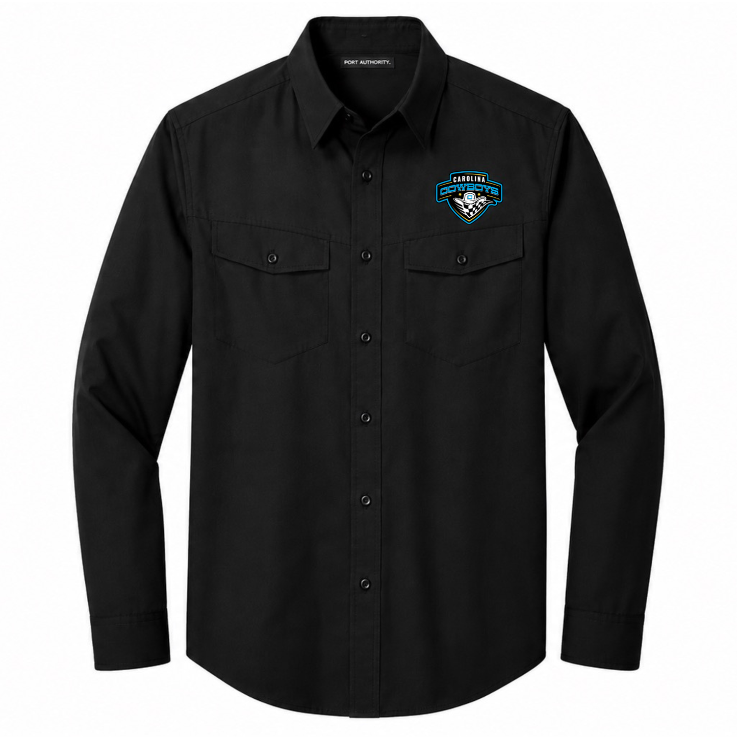 Carolina Cowboys Long-Sleeve Button-Down