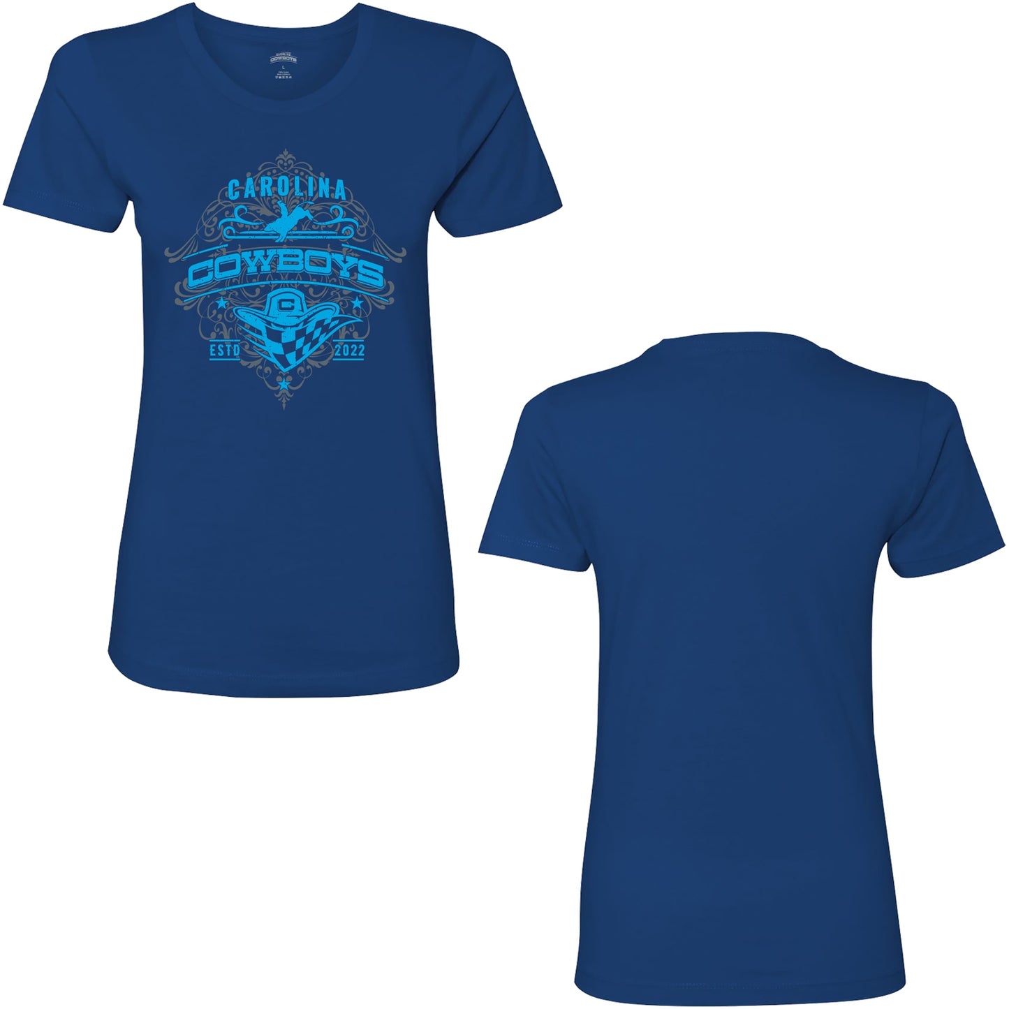 Ladies Carolina Cowboys Girl Tee - Blue